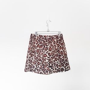 NWT Banana Republic Leopard Print Mini Skirt